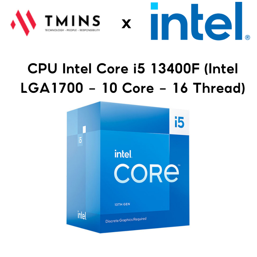 CPU Intel Core i5 13400F (Intel LGA1700 - 10 Core - 16 Thread) Box - Hàng chính hãng