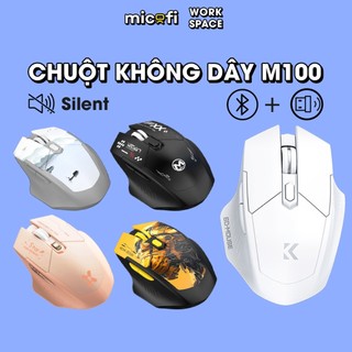  Chuột Không Dây Micofi Bluetooth Máy Tính Gaming Laptop Ko Dây Cute Silent Mouse Usb Type Chống Ồn Dễ Thương Màu Hồng 