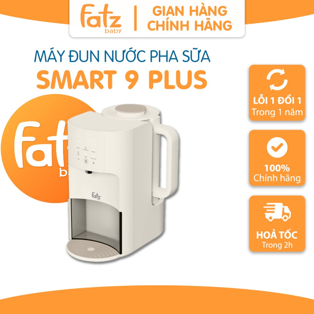 Máy đun và hâm nước pha sữa Fatz Baby Smart 9 Plus thông minh tiện lợi FB3821KB