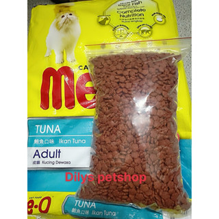   Chiết  Thức Ăn Hạt Me-O Cho Mèo Trưởng Thành Vị Cá Ngừ Cá Thu Hải Sản 1kg Nhập Khẩu Thái Lan 