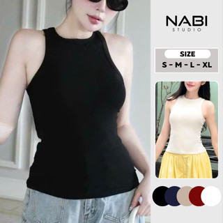 Áo 3 Lỗ Thun Cotton Nữ Basic Ôm Sát Tôn Dáng BigSize, Áo Hai Dây Bản To Họa Tiết Trơn Nabi 446