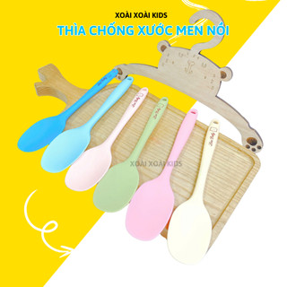  Thìa Silicon "Quấy Bột An Toàn" Chống Xước Men Nồi Chảo "chịu được nhiệt độ cao" 