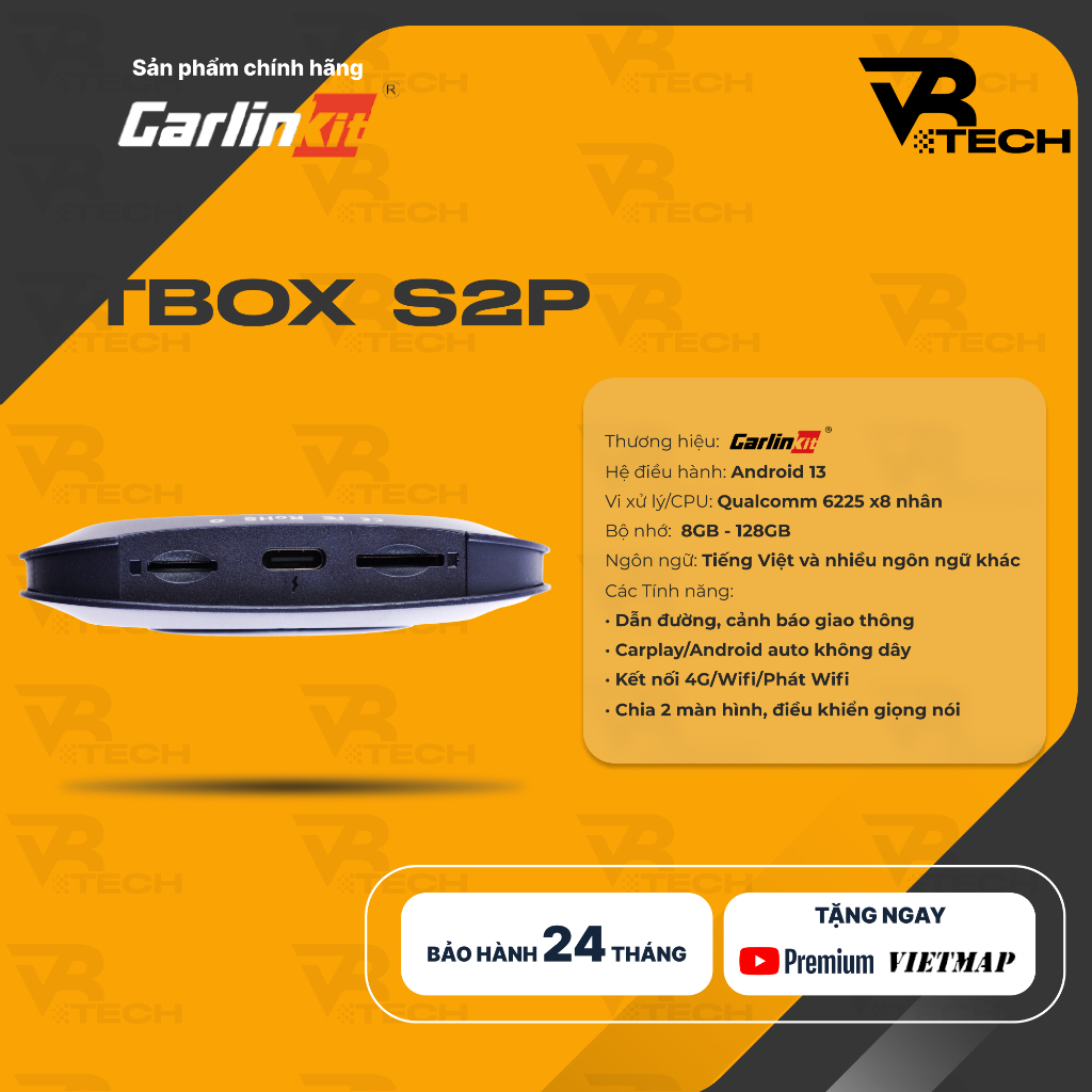 Android Box Ô Tô 2026 Chính Hãng Carlinkit Tbox S2P Ambient , Android 13, Bảo Hành 24 Tháng, Chip Qualcomm 6225, Carplay | BigBuy360 - bigbuy360.vn