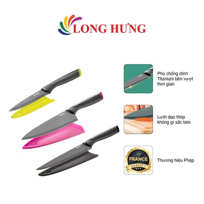 Bộ dao Tefal Fresh Kitchen dao làm bếp/dao thái thịt/dao gọt trái cây/dao răng cưa - Hàng chính hãng