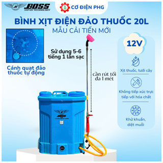 Bình xịt điện 16 và 20 lít đủ các hiệu BOSS, PANTHERA | Bình xịt điện đảo thuốc