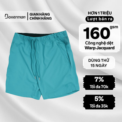 Quần short nam Smartfit BOXERMAN vải Polyamide mềm mịn thoáng mát, co giãn tốt