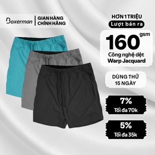 Combo 3 quần short nam Smartfit BOXERMAN vải polyamide mềm mịn thoáng mát, co giãn tốt, chuẩn form