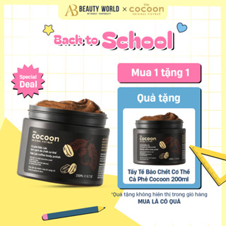 [MUA 1 TẶNG 1] Cà Phê Đắk Lắk Tẩy Tế Bào Chết Cơ Thể Cocoon Dak Lak Coffee Body Polish 200ml AB Beauty World