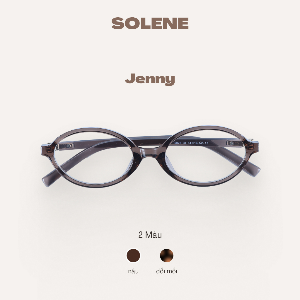 Gọng kính trend Solene nữ dáng oval gọng nhựa nhẹ - Jenny