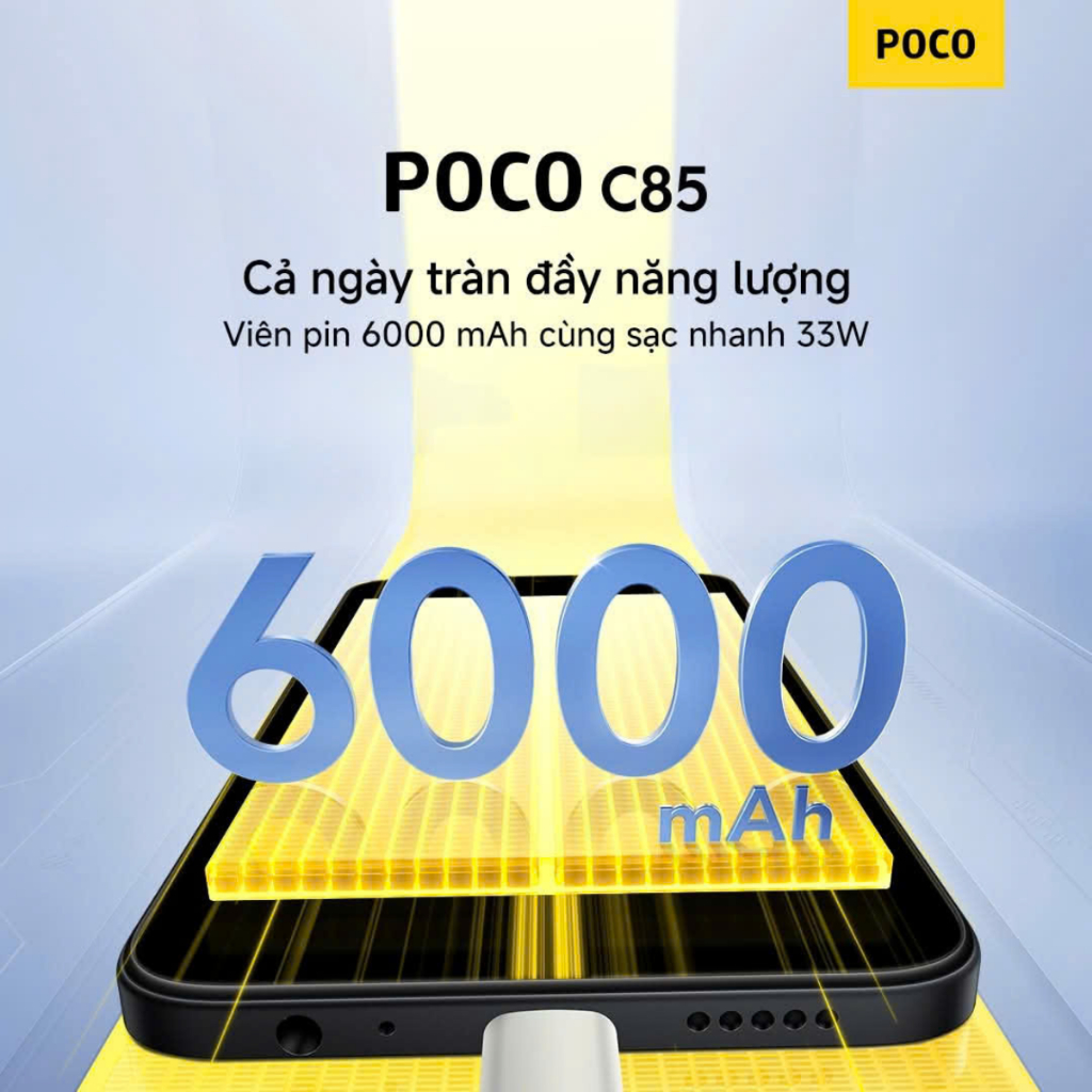 Điện thoại POCO C85 (6+128GB | 8+256GB) | Màn 6.9" 120Hz | Camera kép AI 50MP | Chip Helio G81-Ultra | Pin 6000mAh | BigBuy360 - bigbuy360.vn