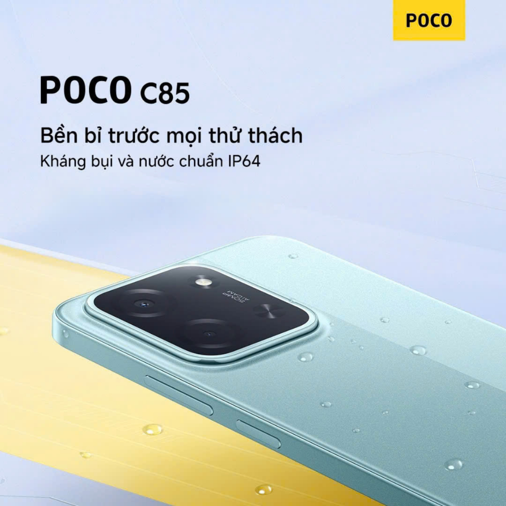 Điện thoại POCO C85 (6+128GB | 8+256GB) | Màn 6.9" 120Hz | Camera kép AI 50MP | Chip Helio G81-Ultra | Pin 6000mAh | BigBuy360 - bigbuy360.vn