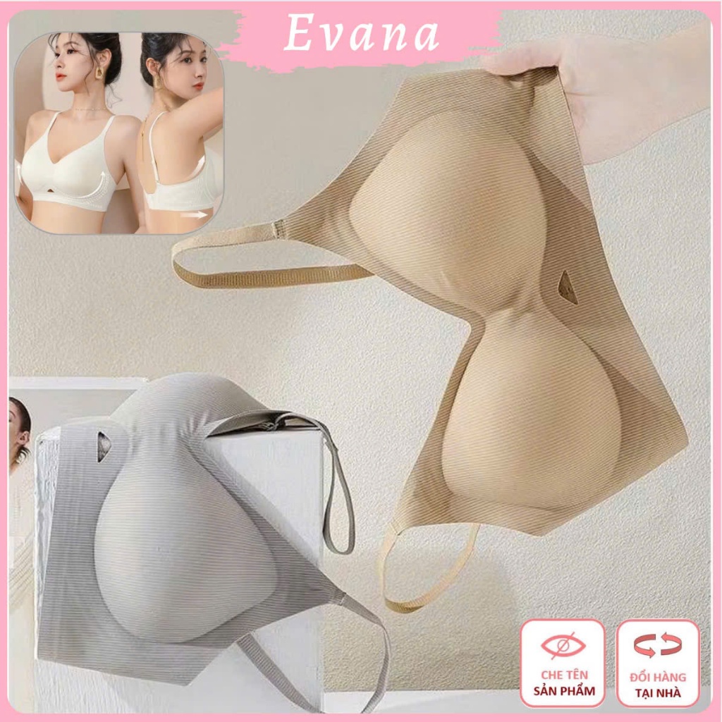 [ĐẸP LOẠI 1] Áo Lót Nữ Nâng Vòng 1 Chất Su Mát, Phom Giọt Nước Gom Quả Chống Xệ, Bản Lưng To Hạn Chế