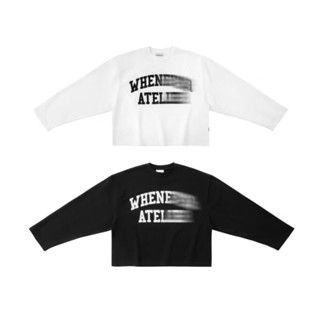 Áo thun tay dài ATELIER BASIC LOGO EMBROIDERED hình thêu chuẩn nét, vải cotton siêu dày, không bị xù lông