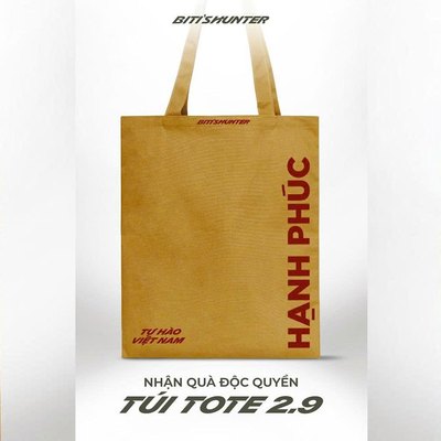 [Gift - Hàng Không Bán] Quà Tặng Độc Quyền Túi Tote 2/9