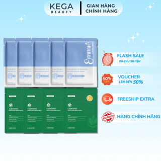  COMBO Mix 5 Miếng Mặt Nạ Caryophy và 5 Miếng Mặt Nạ Dừa Emmie By HappySkin Phục Hồi Da Mụn 