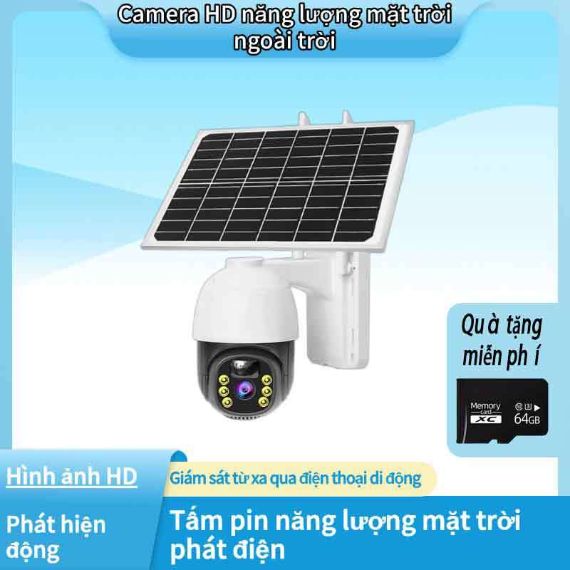 Camera giám sát xoay 360 độ, Wifi/4G, chống nước ngoài trời, sạc năng lượng mặt trời