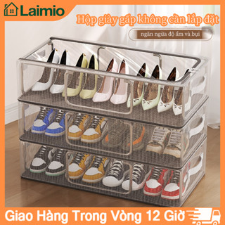  Túi Bảo Quản Giày PVC Chống Bụi Chống Thấm Nước Trong Suốt Quần Áo Hộp Bảo Quản Dưới Giường Giá Đựng 