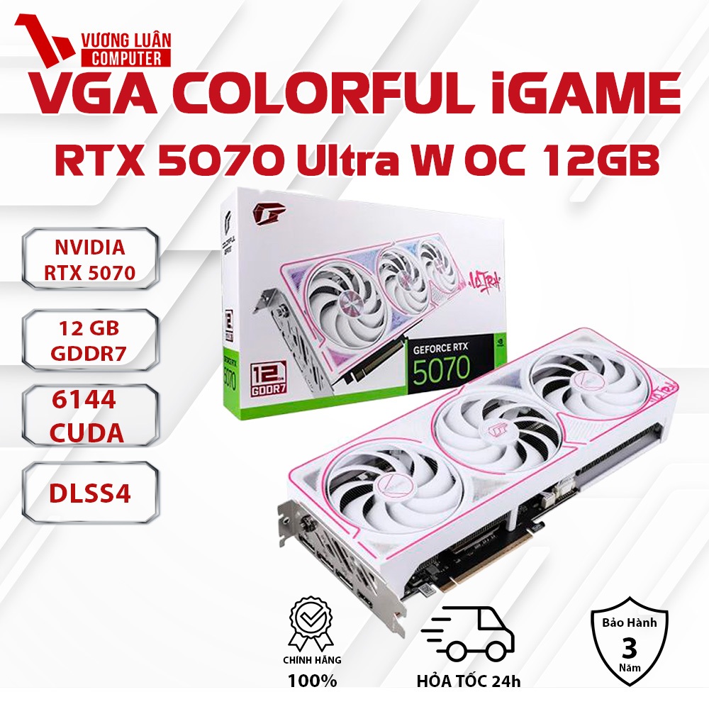 Card Màn Hình VGA COLORFUL iGame GeForce RTX 5070 Ultra W OC 12GB Chính Hãng FullVAT