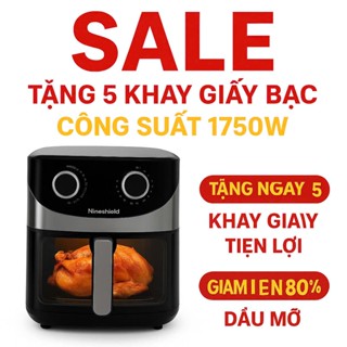 NỒI CHIÊN KHÔNG DẦU NINESHIELD 15L LÍT THẾ HỆ MỚI TIẾT KIỆM ĐIÊN NĂNG BẢO HÀNH 12 THÁNG