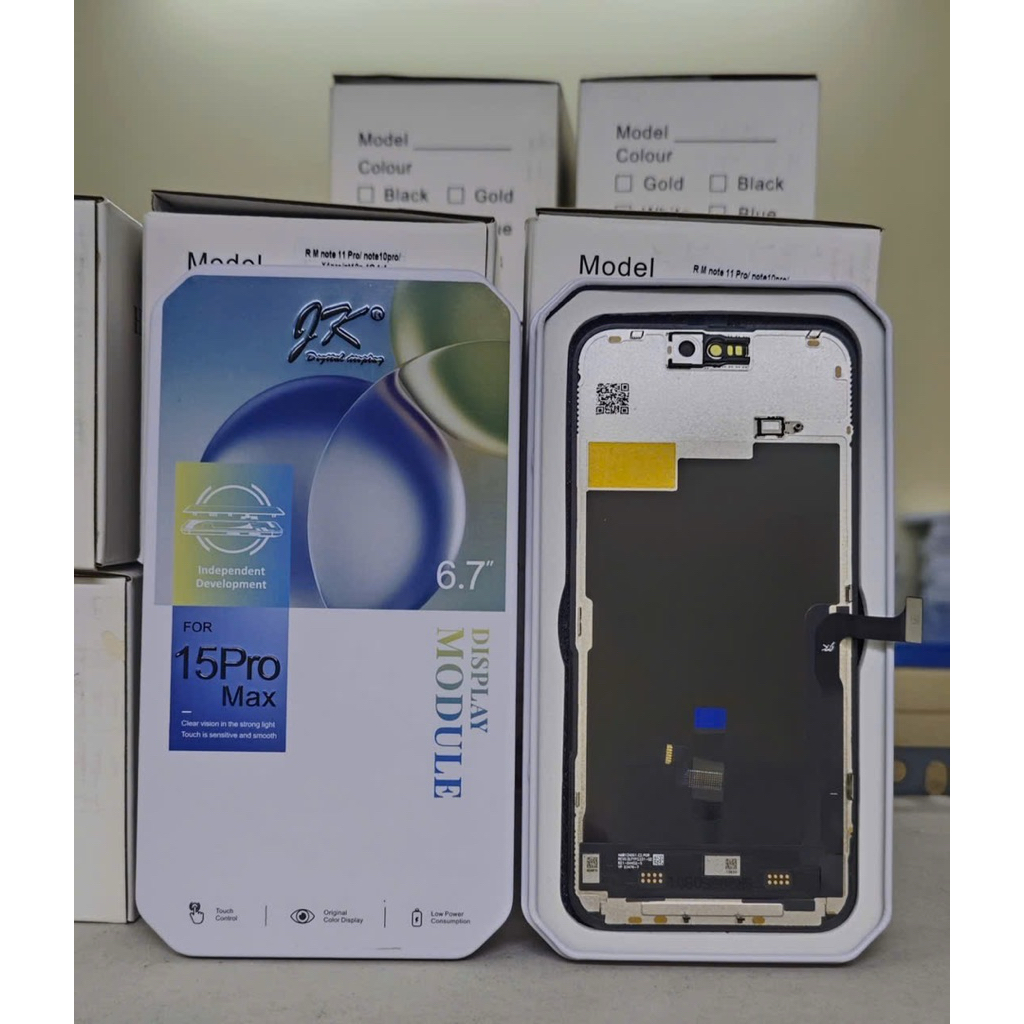 Màn hình thay thế dành cho iphone 15 Pro max / 15 Pro / 15 (JK) sàng được ic (phản quang - LCD)
