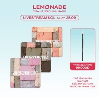 [LIVESTREAM KOL] COMBO Bảng phấn mắt đa năng Lemonade Aesthetic Multi-task Palette 10.8g&Cọ trang điểm mắt 4g