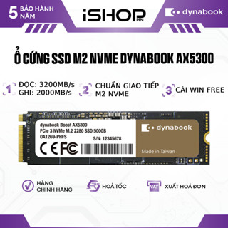  Ổ Cứng SSD M2 NVMe Dynabook AX5300 PCIe Gen3 2280 tốc độ 3200MB s Chính Hãng BH 5 Năm 