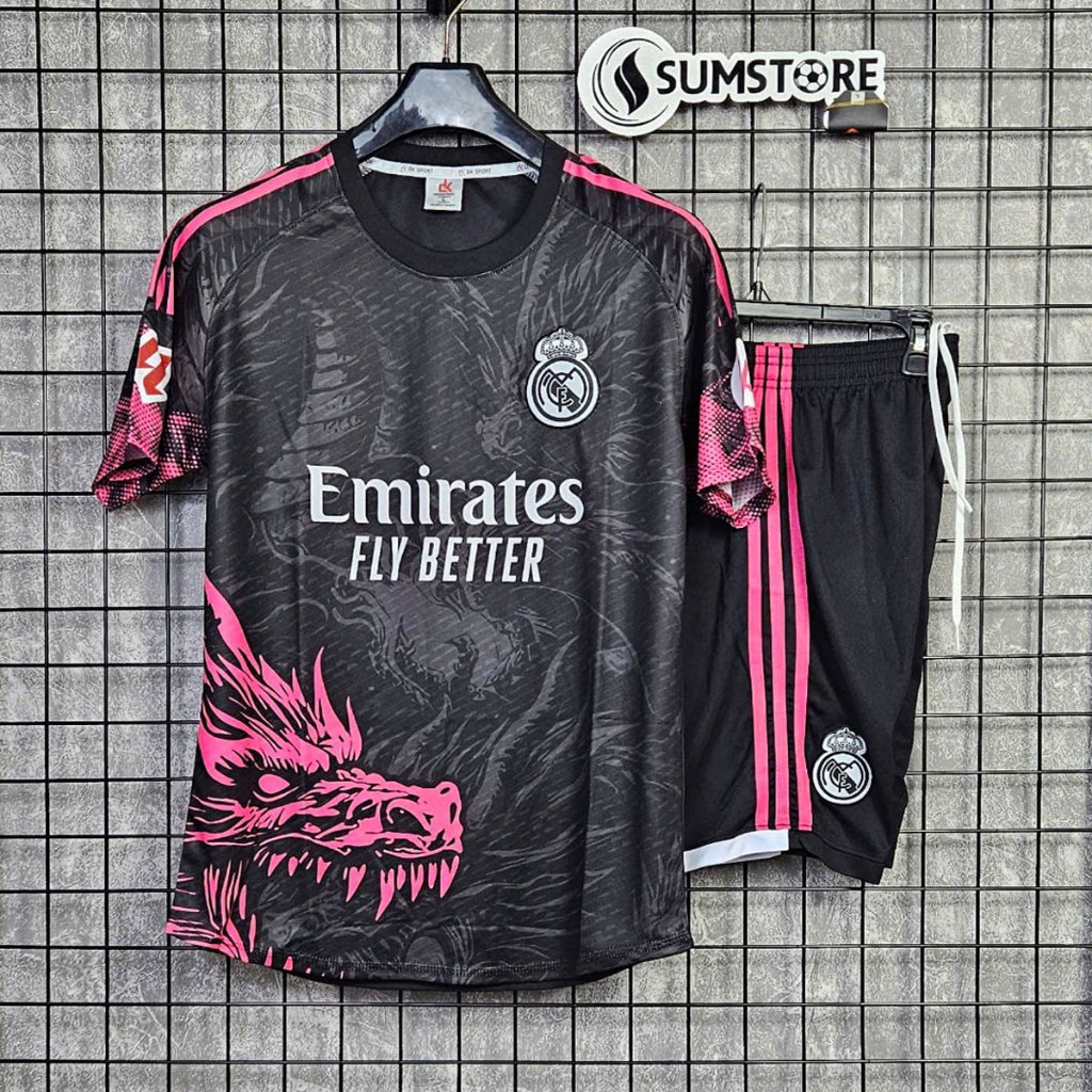 Bộ quần áo bóng đá Real Madrid Rồng Tím Siêu Ngầu