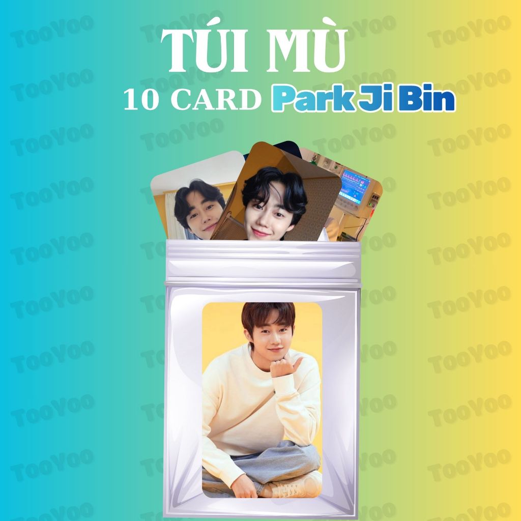 Túi mù gồm 10 card  Park Ji Bin bo góc không trùng TooYo CARD0272