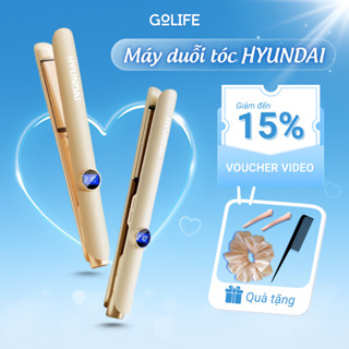 Máy duỗi tóc ép thẳng Hyundai màn hình LED, máy ép tóc ion âm bảo vệ tóc khỏi hư tổn Golife