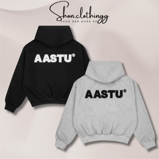  Áo Khoác Hoodie Zip AA Studio Thêu Xù Logo Nỉ Chân Cua Dày Dặn Thoáng Mát Form Boxy Full Tem Tag 