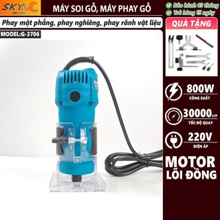  Máy soi gỗ mini máy phay gỗ soi alu cầm tay mũi 1 4'' GGG 3706 bảo hành 3 tháng 