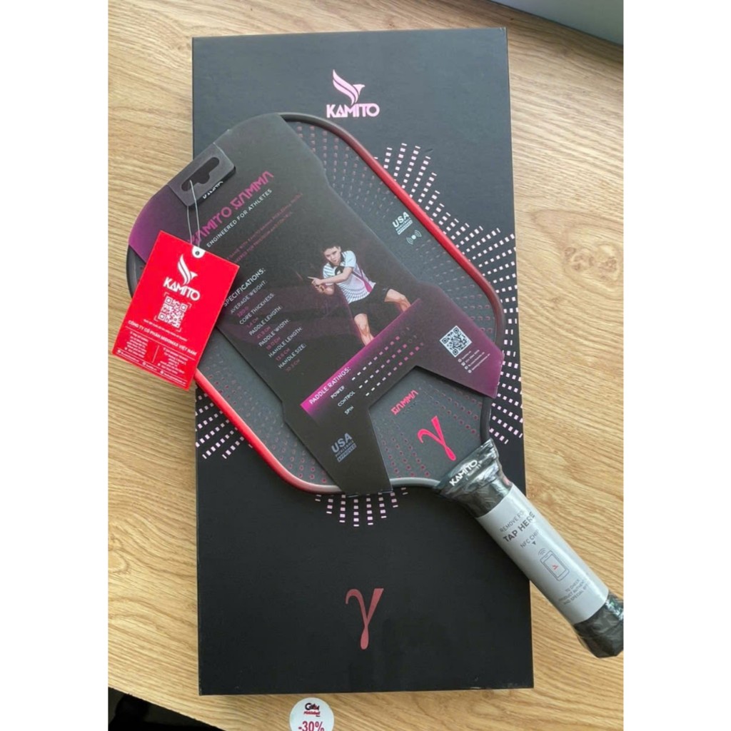 Vợt Pickleball Kamito Gamma Hồng Sen Chính Hãng, Bền Đẹp