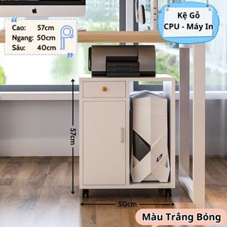 Tủ Đựng Hồ Sơ Văn Phòng Có Bánh Xe – Kệ đựng tài liệu Máy In case máy tính cpu - Homie Decor 
