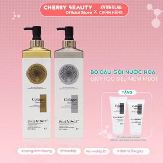Cặp Dầu Gội Xả Collagen Vinge 1000ML | Giảm Rụng, Kích Mọc, Phục Hồi Tóc Hư Tổn