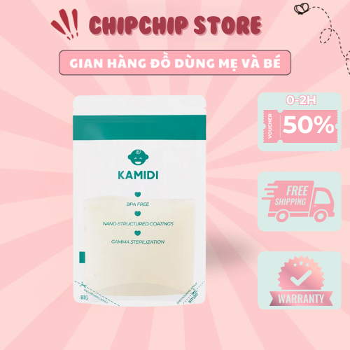 (QUÀ TẶNG KHÔNG BÁN) Hộp 10 Túi Trữ Sữa Kamidi, Bảo hành chính hãng