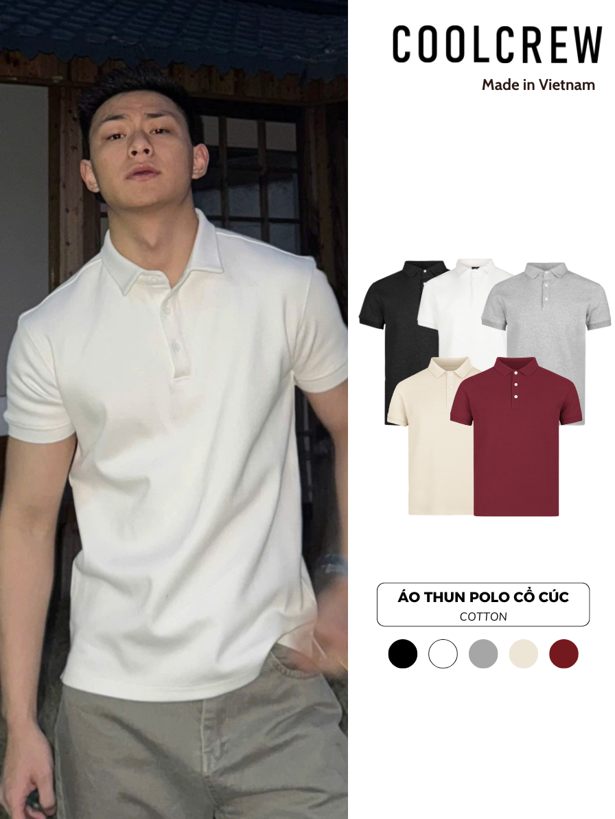 Áo Thun Polo Cổ Cúc COOLCREW