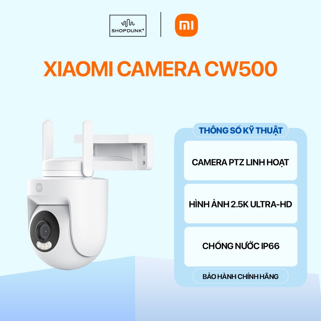 Camera Quan Sát Xiaomi Outdoor Camera CW500 Dual EU Chính Hãng
