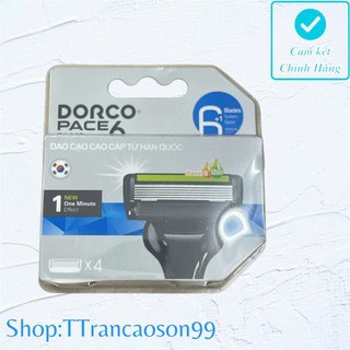 Hộp lưỡi dao cạo râu hàn quốc 3 lưỡi dorco pace 3 và 6 lưỡi dorco pace 6 plus