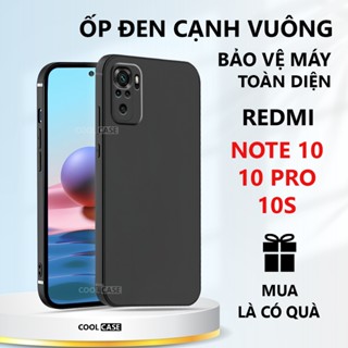  Ốp lưng TPU đen Redmi Note 10  10S  10 PRO cạnh vuông bảo vệ máy toàn diện-Cool Case 