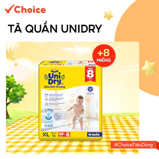   Choice  Tã Quần Unidry TR1-23582-7 Mỏng Nhẹ Dịu Êm Siêu Khô Thoáng Cho Bé 