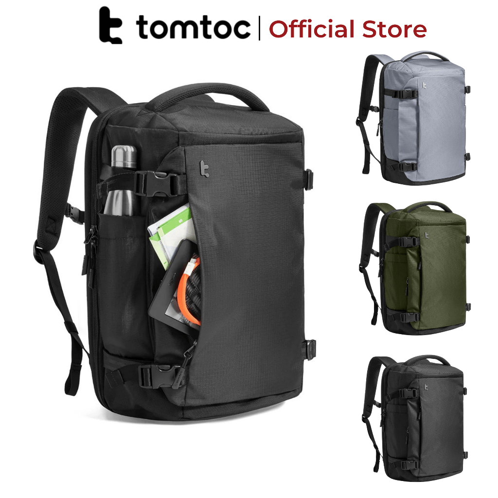 Balo laptop Tomtoc-T66 Liteway Travel Backpack cho Macbook/Laptop chính hãng, kháng nước, nhiều ngăn