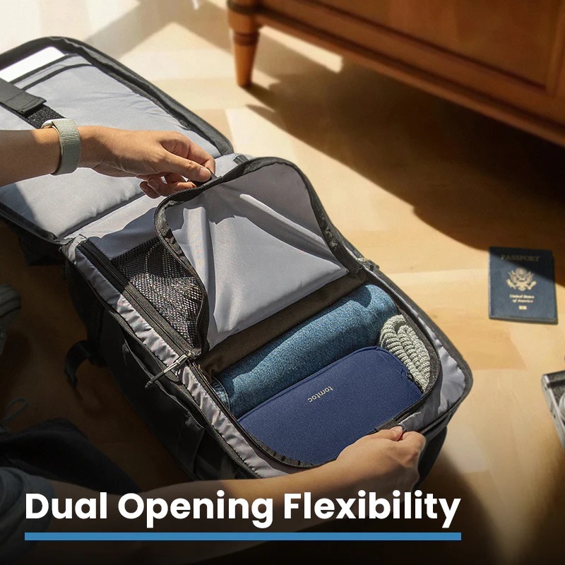 Balo laptop Tomtoc-T66 Liteway Travel Backpack cho Macbook/Laptop chính hãng, kháng nước, nhiều ngăn | BigBuy360 - bigbuy360.vn