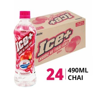 (Combo) Nước trái cây ICE+ vị đào 490ml