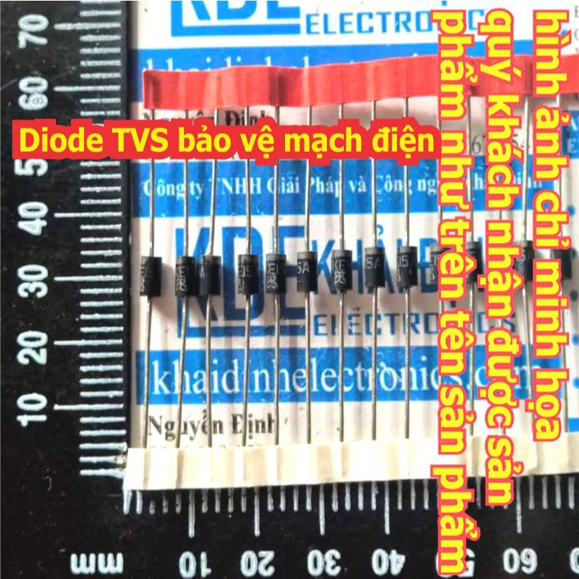 20 con Diode TVS đi ốt bảo vệ mạch điện P6KE 200A 24A 27A 33A 39A 440A 47A 51A (20 con cùng loại) kd