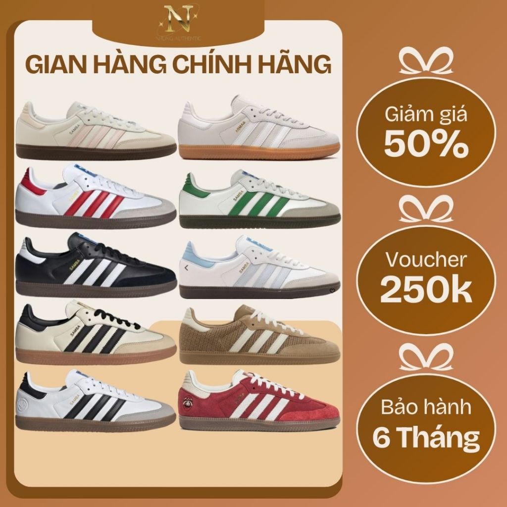 [ 𝙎𝘼𝙇𝙀 Chính Hãng ] Giày Aɗiɗas Sαmƅα OG Beige AUTHENTIC. Giày Sneaker Sαmƅα Basic Nam Nữ. Bao Check