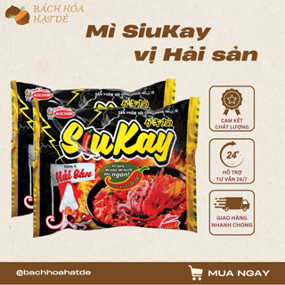  Mì SiuKay Vị Hải Sản Sợi Mì Dai Gói 128g 