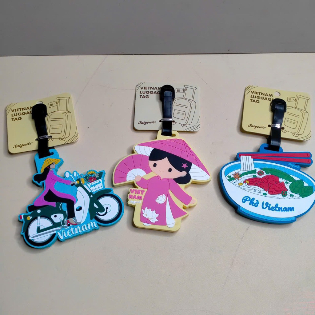 Thẻ Gắn Tên Trên VaLy Luggage Tag Hình Ảnh Chi Pi Dễ Thương - Quà Tặng Lưu Niệm Việt Nam