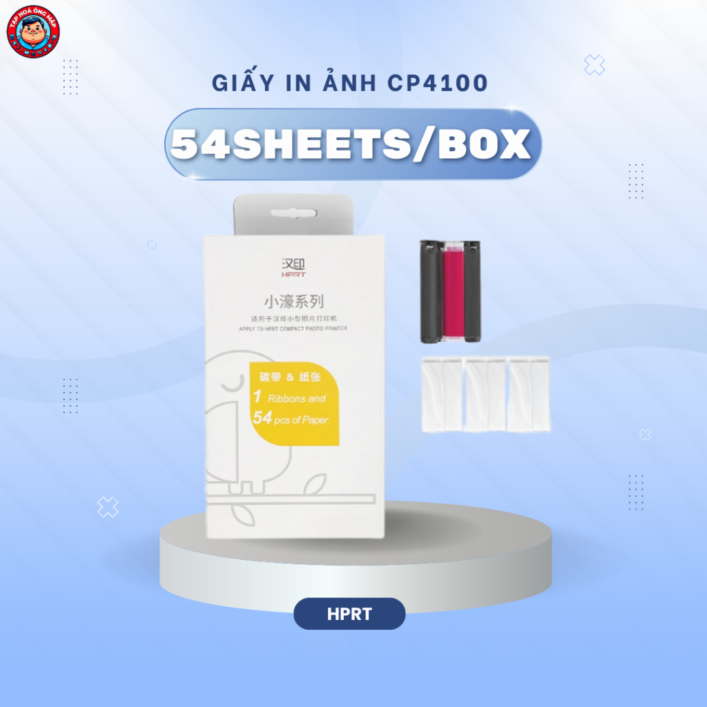 Giấy In Ảnh Hprt CP4100 – Công Nghệ In Nhiệt Thăng Hoa, Kích Thước 4x6 Inch, Chống Phai Màu