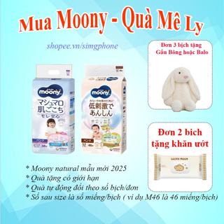 Quà Moony : 3 bịch tặng thỏ hoặc balo , 2 bịch tặng khăn ướt