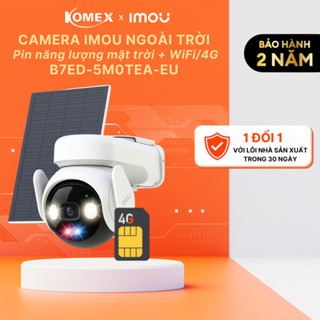 Camera IMOU không dây AOV PT IPC-B7ED-5M0TEA-EU 5MP 3K pin năng lượng mặt trời kết nối wifi/ sim 4G ( không bao gồm sim)